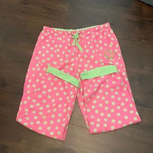 COTTON PAJAMA PANT PINK DOTS